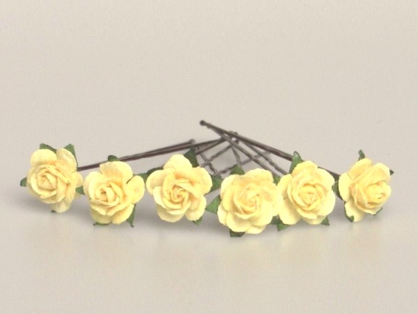 Small yellow roses
